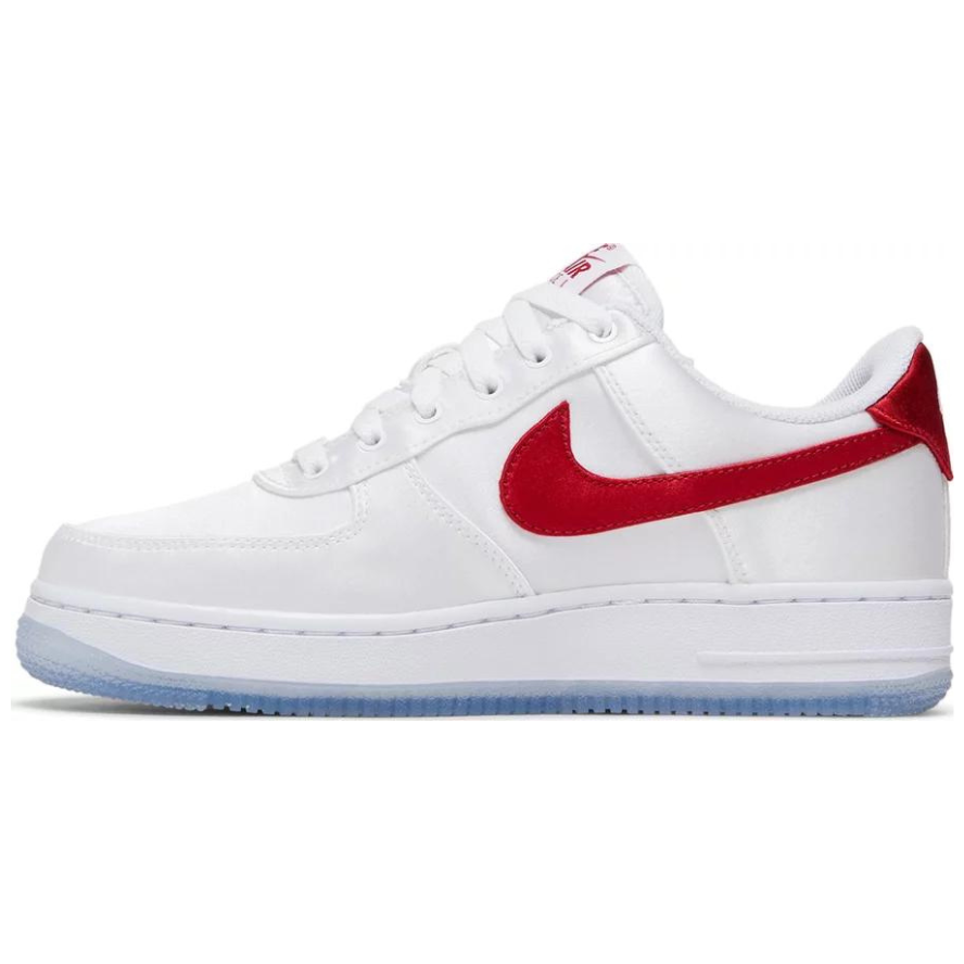 Nike Air Force 1 '07 Essentials Satin White Gym Red' DX6541-100