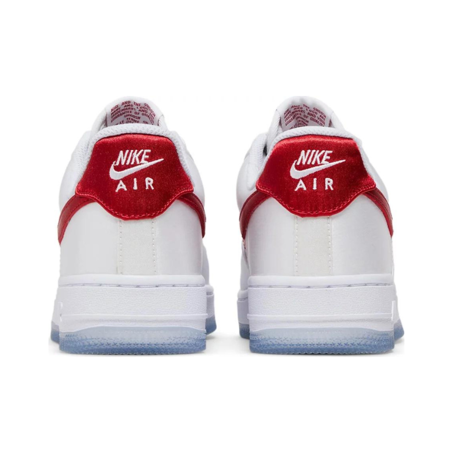 Nike Air Force 1 '07 Essentials Satin White Gym Red' DX6541-100