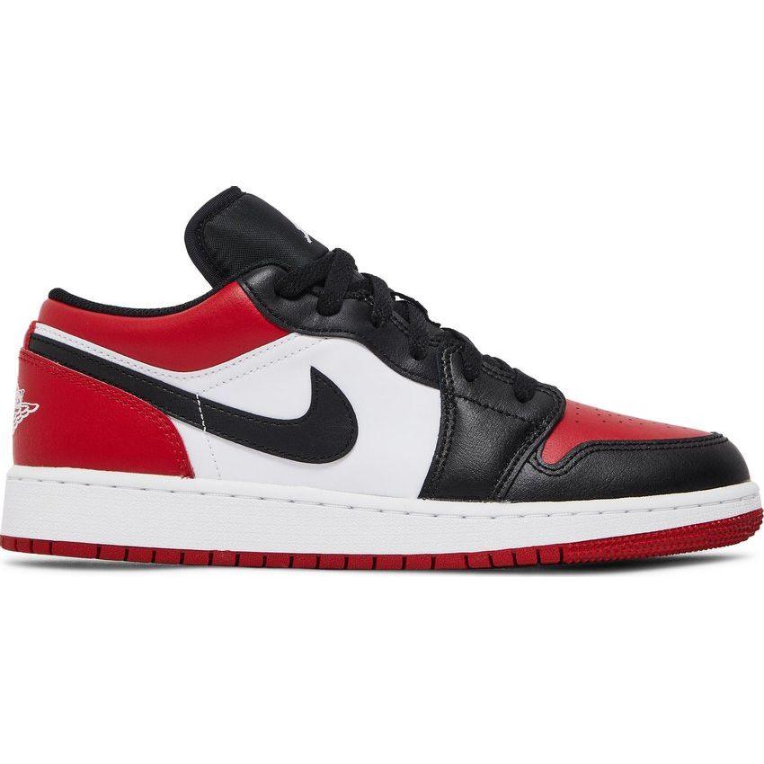 Nike Air Jordan 1 Low 'Bred Toe' GS - Kicks Heaven