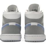 Nike Air Jordan 1 Mid 'Wolf Grey Aluminum' Wmns - Kicks Heaven