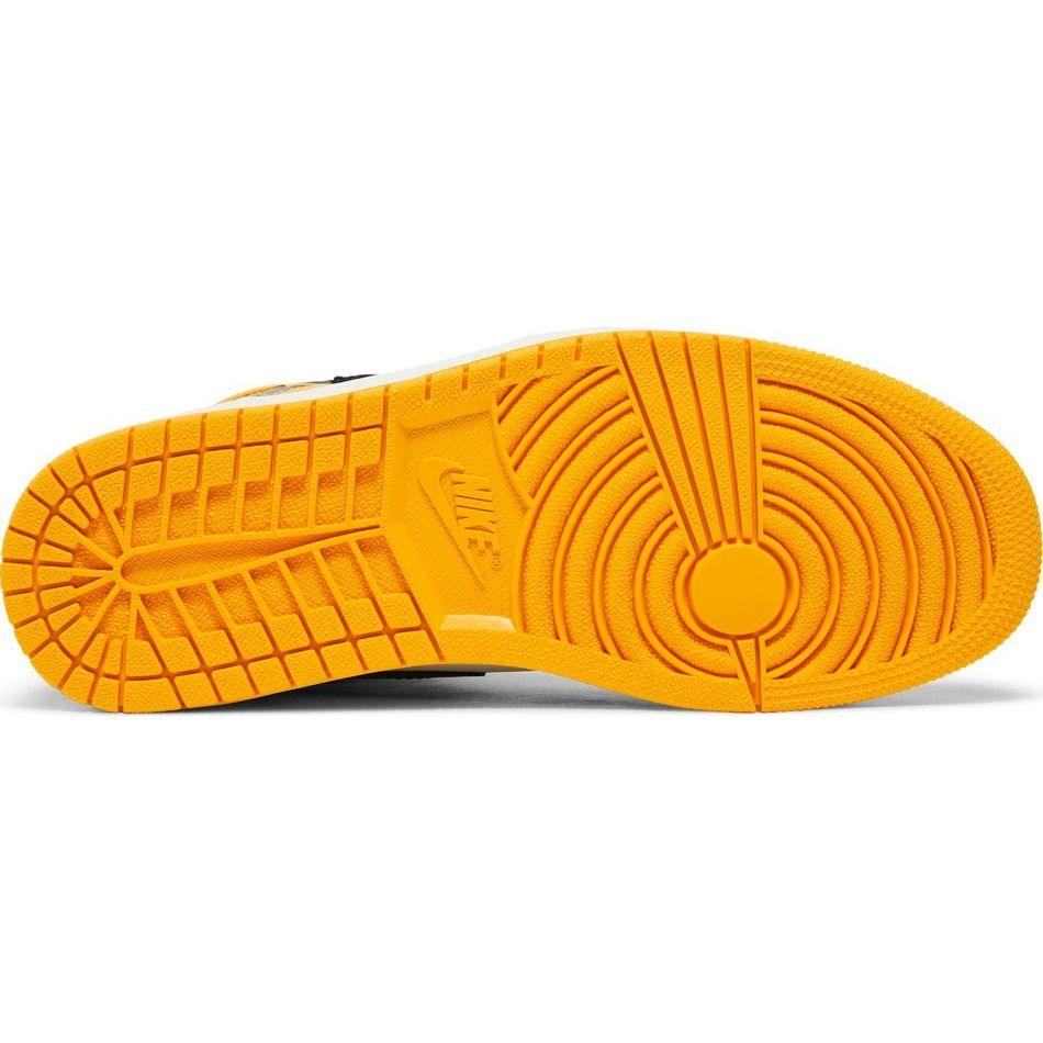 Nike Air Jordan 1 Retro High OG 'Yellow Toe / Taxi' - Kicks Heaven