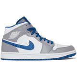 Air Jordan 1 Mid 'Cement True Blue' - BQ8426-014