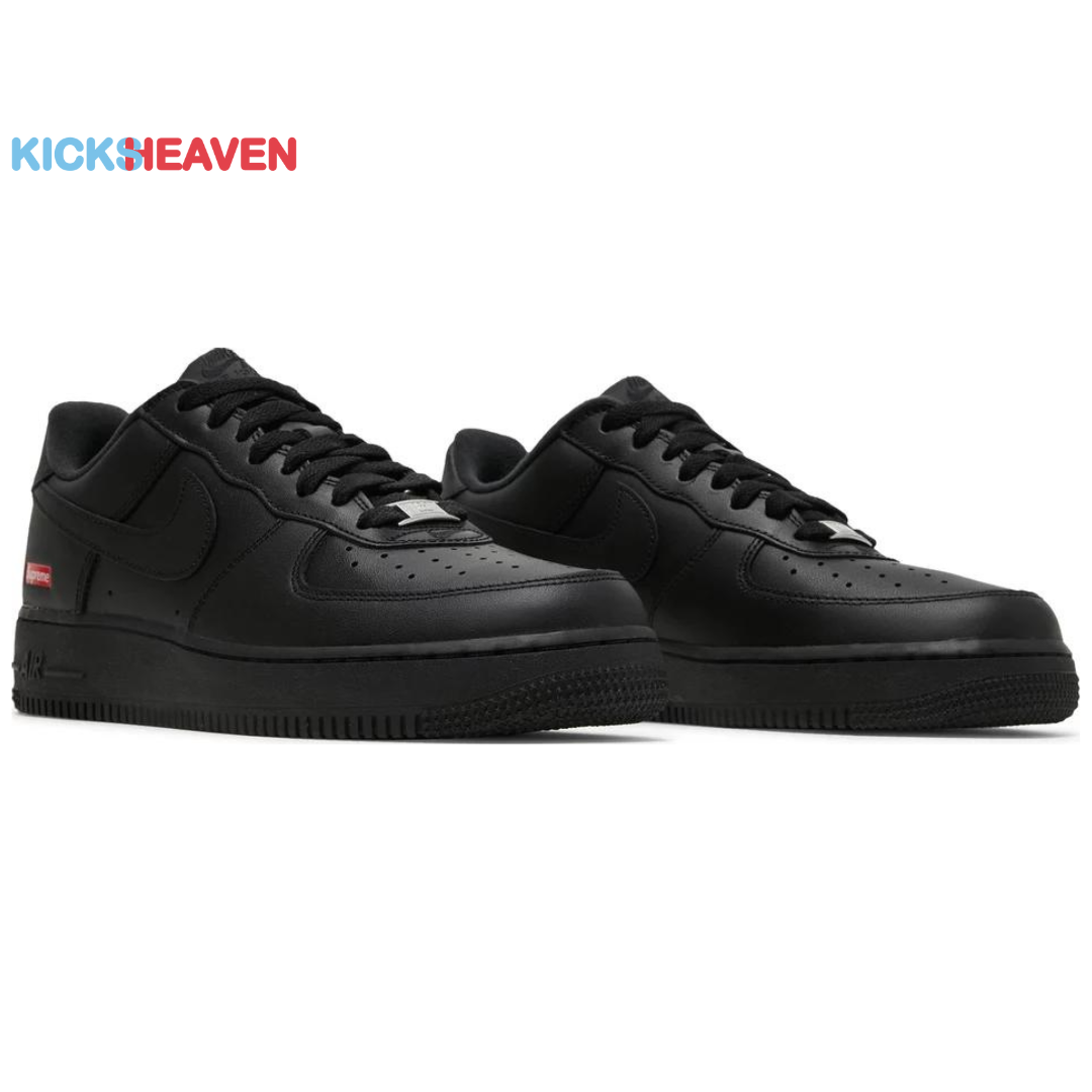 Supreme x Nike Air Force 1 Low 'Box Logo - Black' - CU9225-001 ...